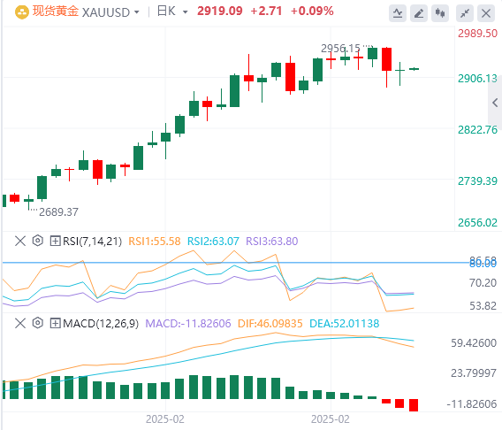 FxPro浦汇 Forex Gold-Analyse: Der Goldpreis schwankt um die 2.900-Dollar-Marke und